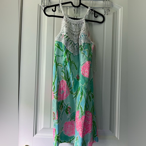 COPY - Lilly Pulitzer Sleeveless Hydrangea Print Shift Dress Size 2 - Picture 7 of 8